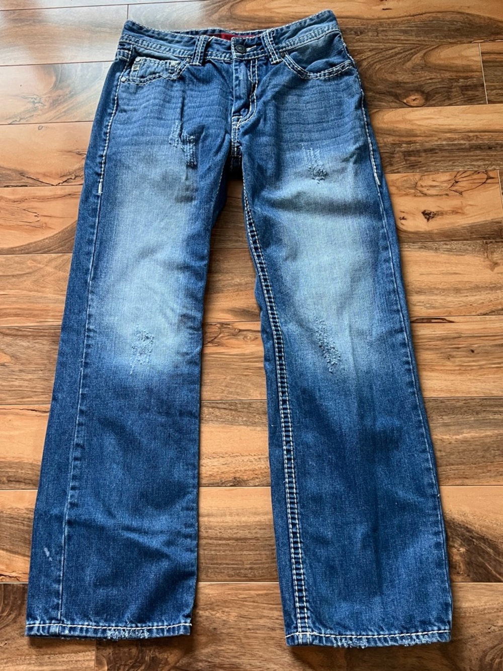 Rock&Roll Denim Cowboy Rodeo Ranch Relaxed Straight Jeans Mens 29x32 30 Inseam